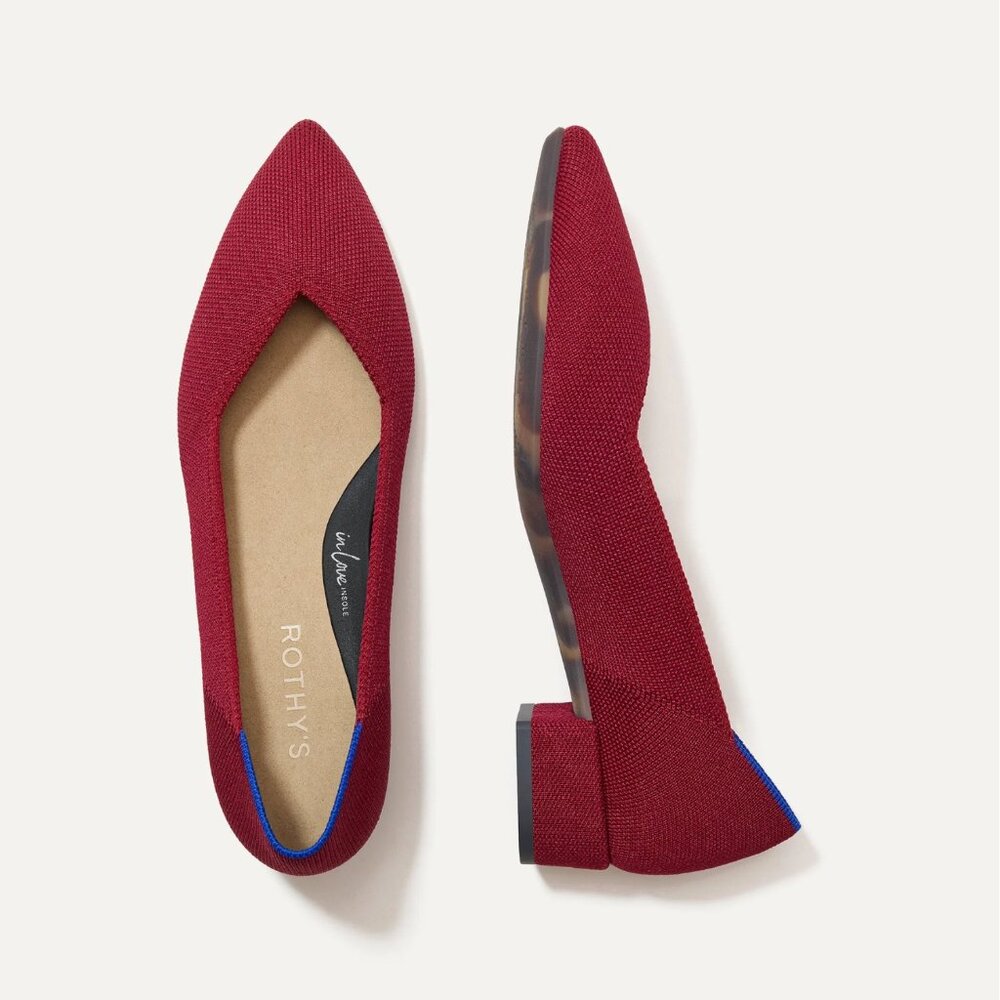 Rothy’s The High Point in Autumn Red, size 7.5
